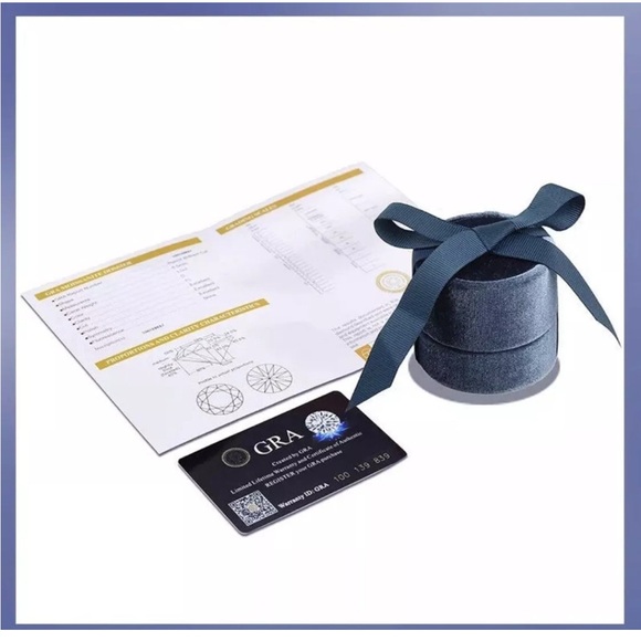 14k White Gold 0.50 Ctw Round Cut FL/D Brilliant GRA Moissanite Stud Earring 5mm - Picture 3 of 9